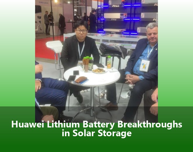 Huawei Lithium Battery Breakthroughs in Solar Storage